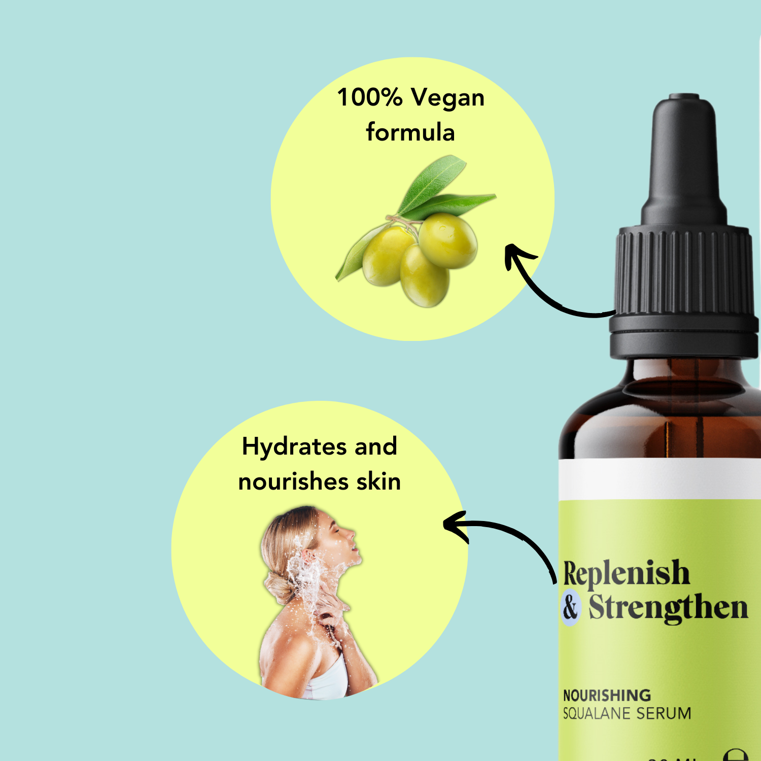 Replenish & Strengthen: Squalane Serum - 10ml